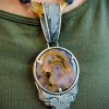 Laguna Agate “Space” Steal Your Face pendant by Matt Thrash - Image 2