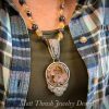 Laguna Agate “Space” Steal Your Face pendant by Matt Thrash