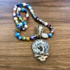 Grateful Dead SYF silver and gemstone pendant by Matt Thrash
