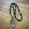 Grateful Dead SYF silver and jasper pendant by Matt Thrash