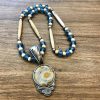 Grateful Dead SYF silver and Fairburn agate pendant by Matt Thrash
