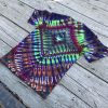 Small size diamond burst Tie Dye T-shirt by Matt Thrash - Image 4