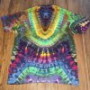 Large size “Face Melter” double sided Tie Dye T-shirt by Matt Thrash - Image 3