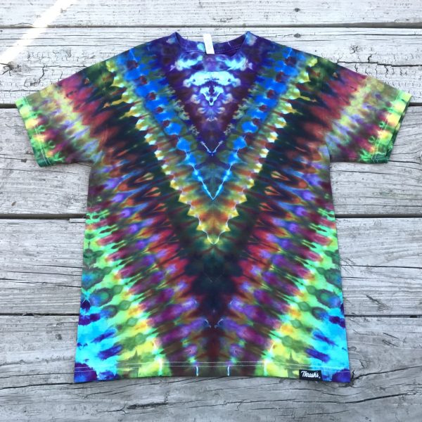 Medium size classic “V” rainbow Tie Dye by Matt Thrash