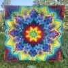 Tie Dye Tapestry #9 by Matt Thrash 5.5 X 5.5 ft