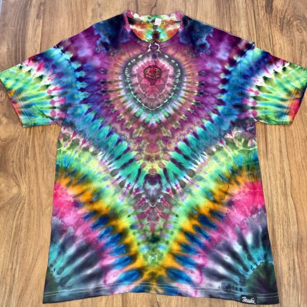 Large size “Face Melter” Tie Dye T-Shirt by Matt Thrash