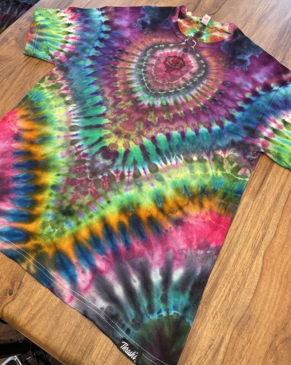 Large size “Face Melter” Tie Dye T-Shirt by Matt Thrash - Image 2