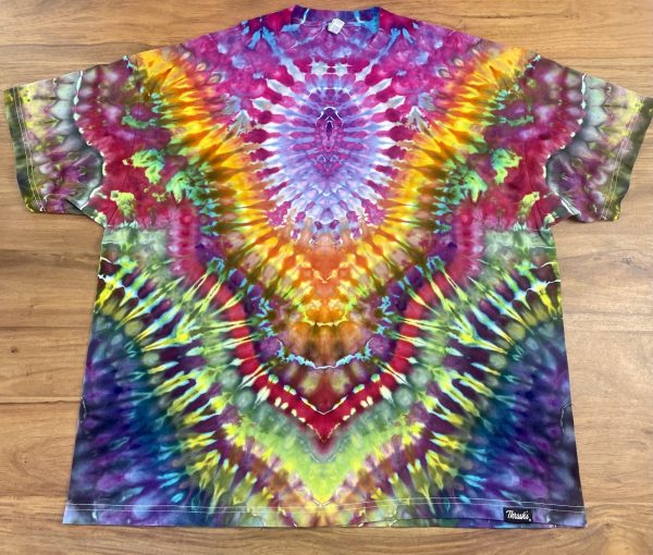 3XL Rainbow Tie Dye T-Shirt by Matt Thrash