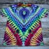 2XL classic V with double sided orbs tie dye T-shirt by Matt Thrash