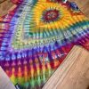 XL rainbow tie dye T-shirt by Matt Thrash - Image 3